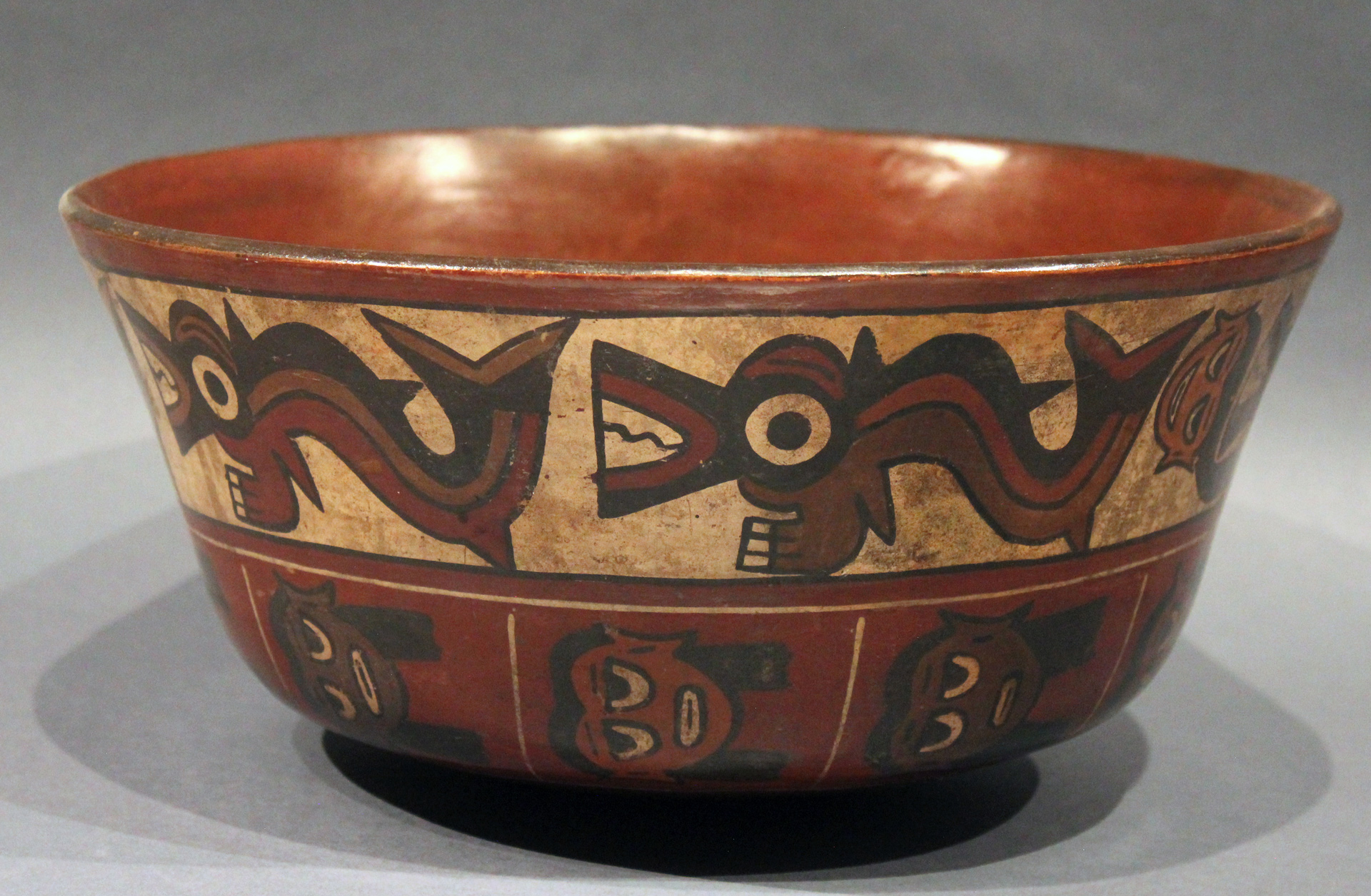 bowl with monochromatic art design