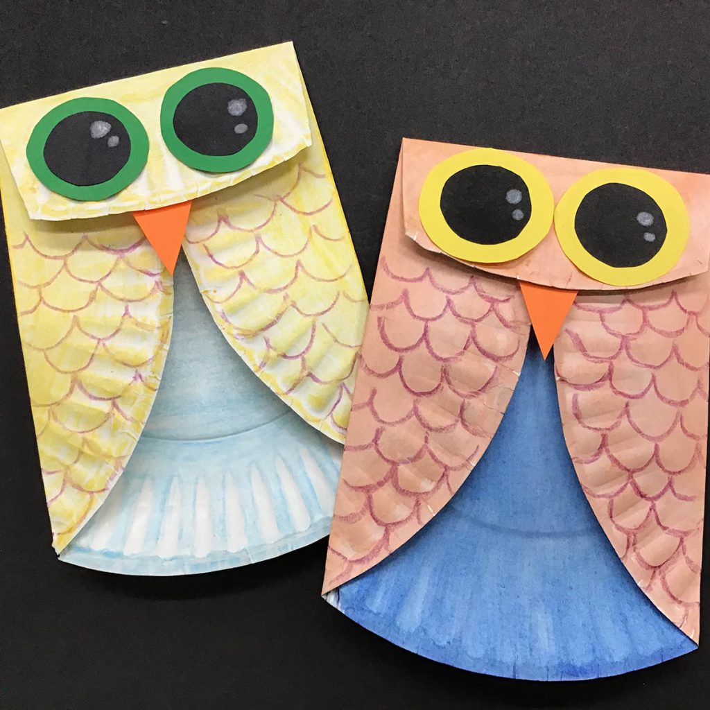 Click here for the Paper Plate Owl project video.