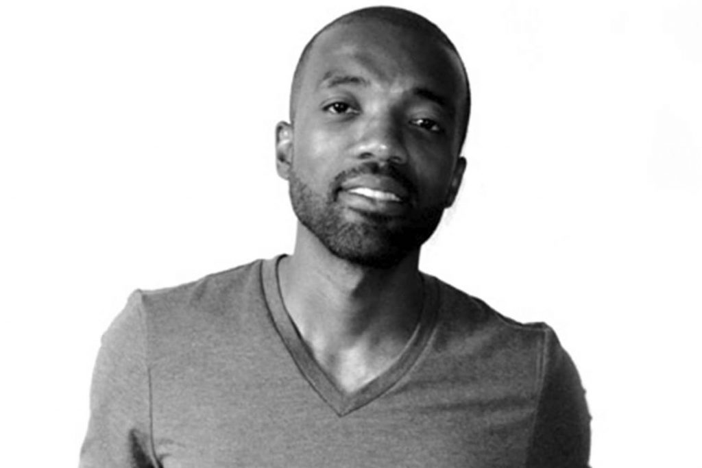 black and white portrait of Andrew M. Grant