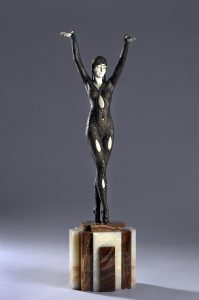 Art Deco sculpture of a woman